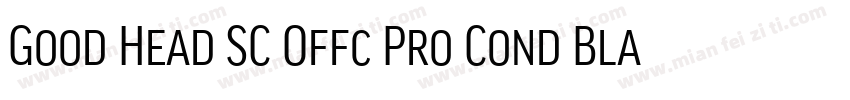 Good Head SC Offc Pro Cond Black字体转换